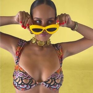 Tiger Tail Top Strawberry Milk MOB size small NEW